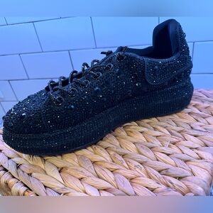 SALE: Azalea Wang Azure Rhinestone Platform Sneakers